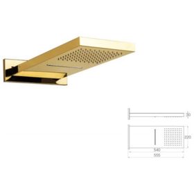 Mistillo MRF03 Paslanmaz Panel Tepe Duşu