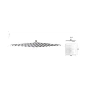 Mistillo MTD04 Slim 304 Paslanmaz Metal Tepe Duş Başlığı