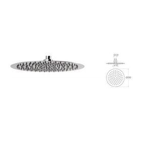 Mistillo MTD06 Slim 304 Paslanmaz Metal Tepe Duş Başlığı