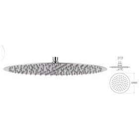 Mistillo MTD08 Slim 304 Paslanmaz Metal Tepe Duş Başlığı