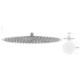 Mistillo MTD08 Slim 304 Paslanmaz Metal Tepe Duş Başlığı