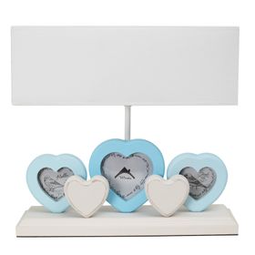 Misto Home Çerçeveli Kalp Mavi Abajur