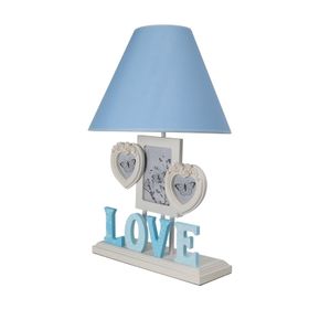 Misto Home Çerçeveli Love Mavi Abajur