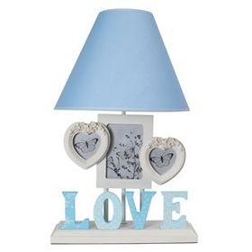 Misto Home Çerçeveli Love Mavi Abajur