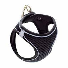 Mita Air Mesh Köpek Siyah Göğüs Tasması
