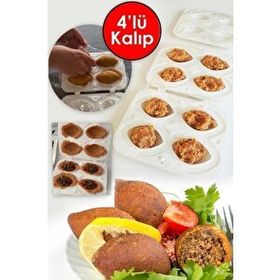 Mithra Life 4' lü Beyaz İçli Köfte Yapma Aparatı