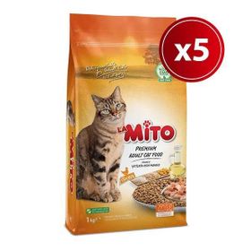 Mito 5x1 kg Tavuklu Yeni Ambalajlı Yetişkin Kedi Maması