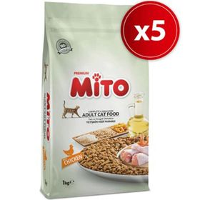 Mito 5x1 kg Tavuklu Yetişkin Kuru Kedi Maması