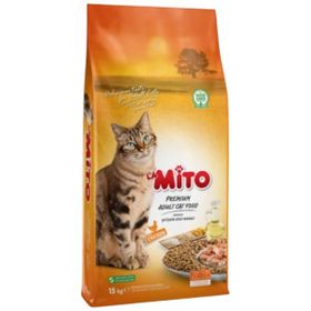 Mito Adult Cat Tavuklu Yetişkin Orjinal 1 kg Kedi Maması