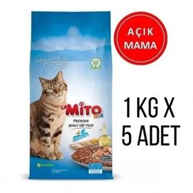 Mito Mix Adult Cat Tavuklu ve Balıklı Renkli Özel İçerik Taneli Yetişkin 5 kg Kedi Maması