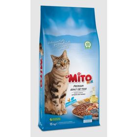 Mito Mix Tavuklu ve Balıklı Renkli Taneli Yetişkin 15 kg Kedi Maması