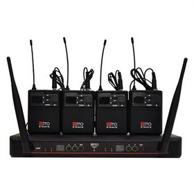 Mito TM-04Y 4'lü Yaka 4x100 Kanal Full Dijital Telsiz Mikrofon