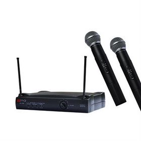 Mito UM-800EE 2 El Mikrofonlu UHF 80 Seçmeli Frekanslı 2 Kanal Dijital Alıcı