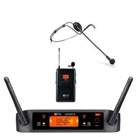 Mito WM-9001 B Tek Yaka Kafa UHF Dijital Telsiz Mikrofon