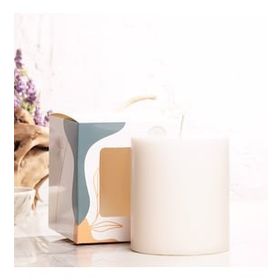 Mitr 10x10 cm Bej Silindir Mum