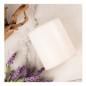 Mitr 10x10 cm Bej Silindir Mum