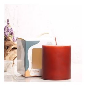 Mitr 10x10 cm Kahverengi Silindir Mum