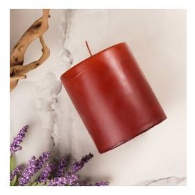 Mitr 10x10 cm Kahverengi Silindir Mum