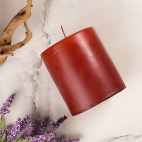 Mitr 10x10 cm Kahverengi Silindir Mum