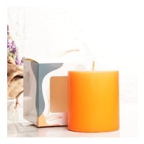 Mitr 10x10 cm Turuncu Silindir Mum