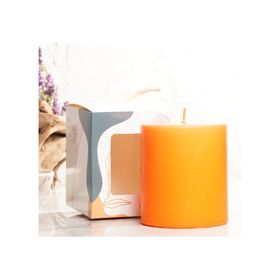 Mitr 10x10 cm Turuncu Silindir Mum