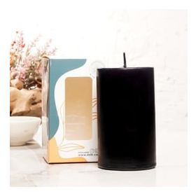 Mitr 12x7 cm Siyah Silindir Mum