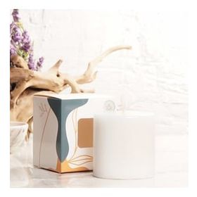 Mitr 7x7 cm Beyaz Silindir Mum