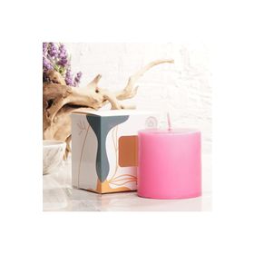 Mitr 7x7 cm Pembe Silindir Mum