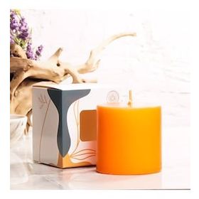 Mitr 7x7 cm Turuncu Silindir Mum