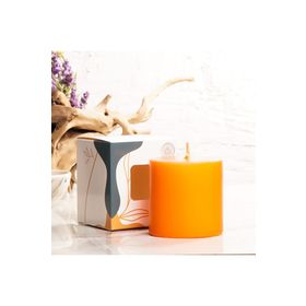 Mitr 7x7 cm Turuncu Silindir Mum