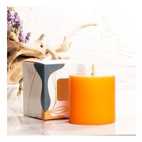 Mitr 7x7 cm Turuncu Silindir Mum