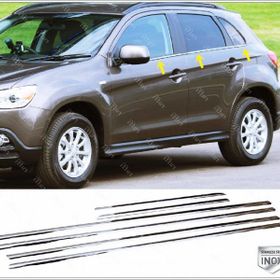 Mitsubishi Asx Paslanmaz Çelik 6 Parça Krom Cam Çıtası