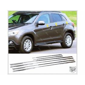 Mitsubishi Asx Paslanmaz Çelik 6 Parça Krom Cam Çıtası