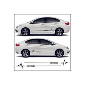 Mitsubishi Carisma Siyah Ritim Oto Sticker