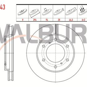 Mitsubishi L200 1999/2006 276x24x87x45 Ön Fren Diski