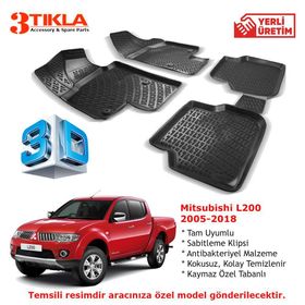 Mitsubishi L200 2005-2018 Seti 3D Havuzlu Paspas