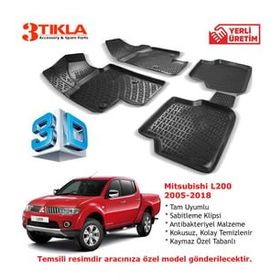 Mitsubishi L200 2005-2018 Seti 3D Havuzlu Paspas