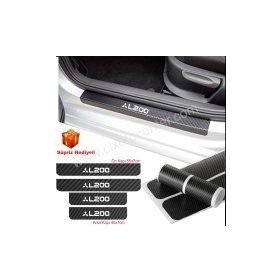 Mitsubishi L200 4 Adet Karbon Kapı Eşiği Sticker