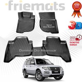 Mitsubishi Pajero Siyah 3D Havuzlu Paspas