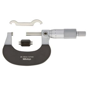 Mitutoyo 102-302 25-50 mm 0,01 mm Isı Yalıtım Çerçeveli Sağlam Tip Dış Çap Mikrometre