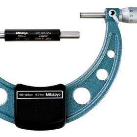 Mitutoyo 103-141-10 Hafif ve Atölye Tipi 100-125 mm Dış Çap Mikrometre