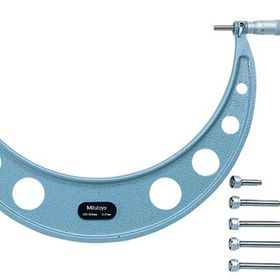 Mitutoyo 104-136A 150 mm Değiştirilebilir Uçlu Mikrometre Seti