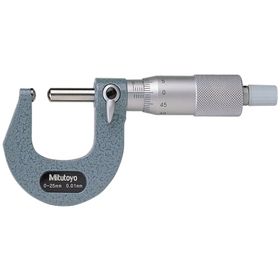 Mitutoyo 115-215 0-25 mm Küresel Ölçü Yüzlü Özel Mikrometre