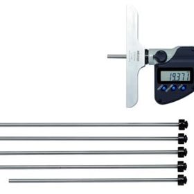 Mitutoyo 329-250-30 0-150 mm Ölçüm Aralığı Dijital Değiştirilebilir Uçlu Derinlik Mikrometresi