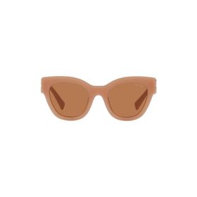 Miu Miu 01YS 14H-2Z1 51 Kadın Somon Çekik Çerçeve Güneş Gözlüğü