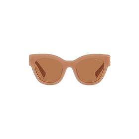 Miu Miu 01YS 14H-2Z1 51 Kadın Somon Çekik Çerçeve Güneş Gözlüğü