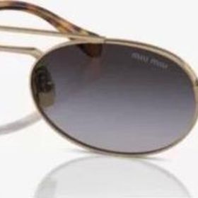 Miu Miu 54ZS 70E5D1 53 Altın Kadın Güneş Gözlüğü