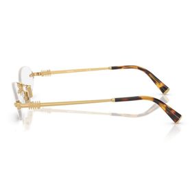 Miu Miu A54S 5AK08N 51 Oval Gold Metal Kadın Güneş Gözlüğü