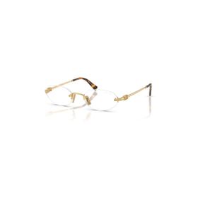 Miu Miu A54S 5AK08N 51 Oval Gold Metal Kadın Güneş Gözlüğü