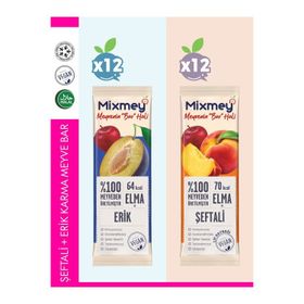 Mixmey 20 gr Mix Şeftali Erik Meyve Bar